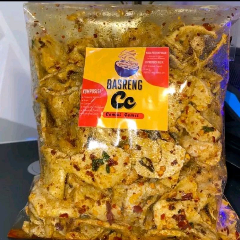 

Cemilan Viral Basreng CC Pedas Daun Jeruk Bumbu Basah 500 Gram