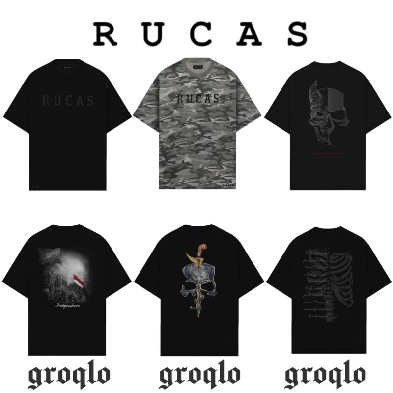 RUCAS TEE ALL COLLECTION [OFFICIAL] / RUCAS Tee Sadikin Pard ART 2 / Rucas Fallen Angela Green or Bl