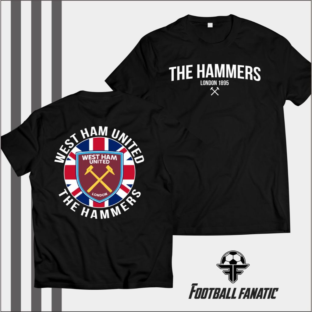 Kaos T-shirt - Fotball.fntc baju pria wanita casual  Supporters West Ham United Holigans Ultras orig