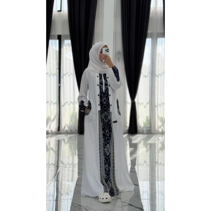 GAMIS ORIGINAL ANJANI STORE BY ANJANI SABILA PUTIH ETNIK