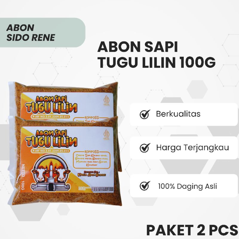 

PAKET 2 PCS ABON SAPI TUGU LILIN 100G