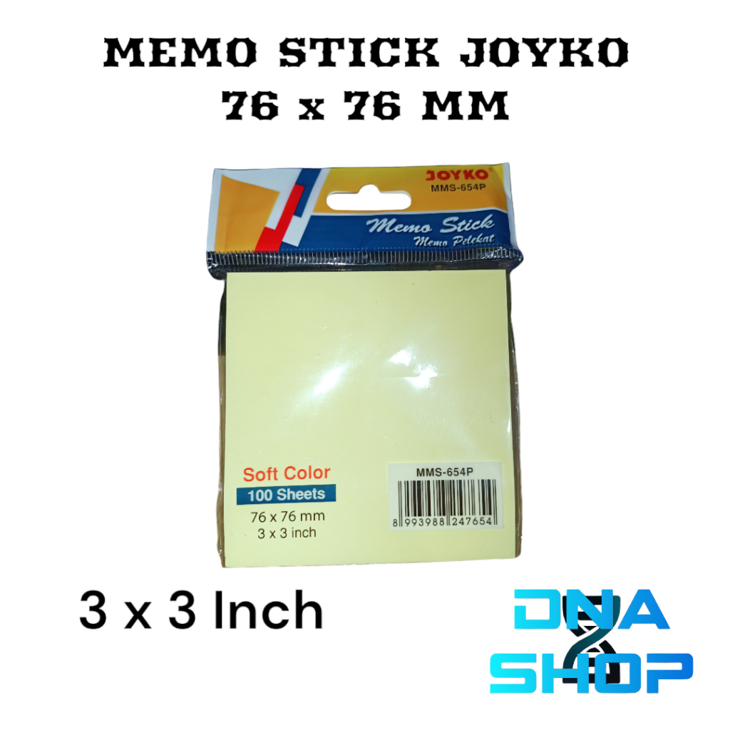 

Post it sticky notes memo stick note tempel MMS-654P (76 x 76 mm)