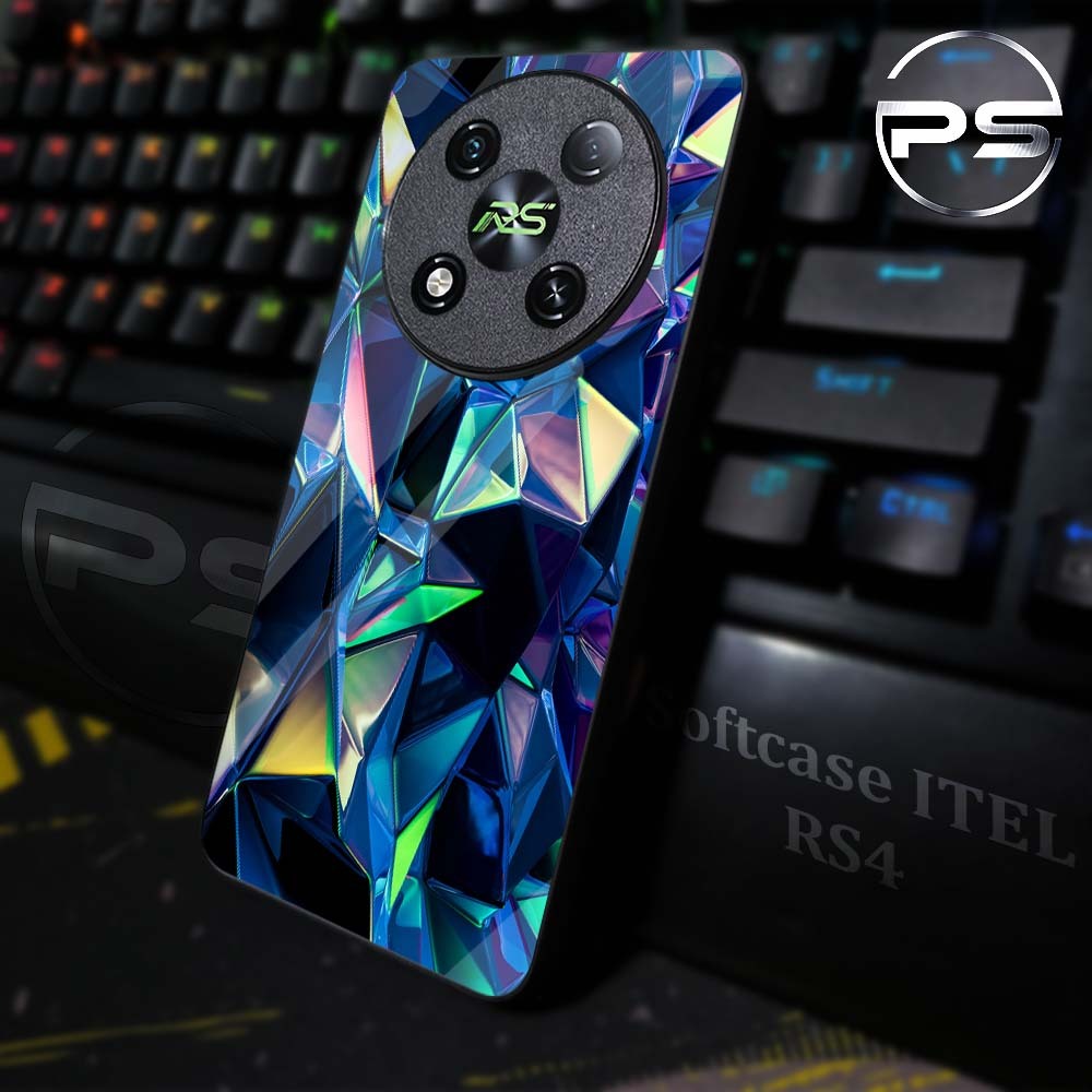 PS01 Softcase Kilau Itel RS4 | Case Itel Kesing Full Cover Pelindung Hp Softcover Smartphone ITEL Rs