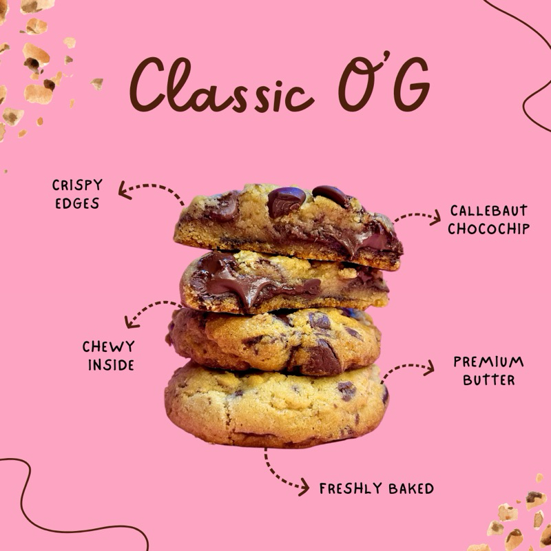 

DeOven Cookies Classic O'G Kue Kering Kue Cemilan Crunchy Kue Cokelat Kue Bulat