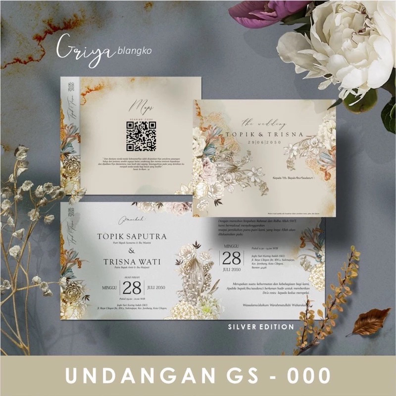 [PAKET ISI 10 UNDANGAN] GS 000
