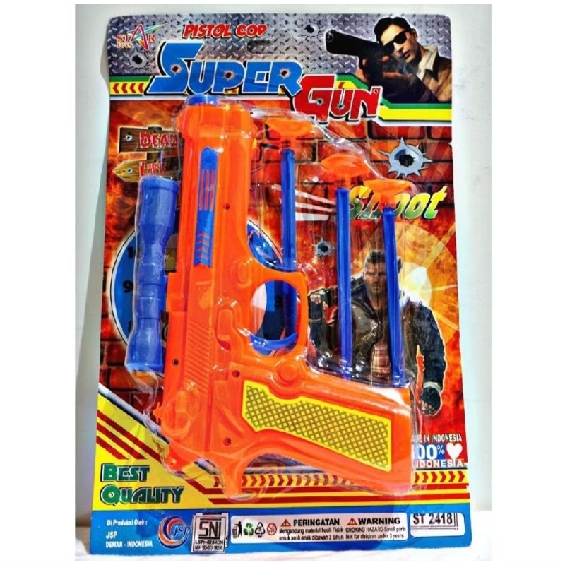 MAINAN ANAK PISTOL PELURU KARET