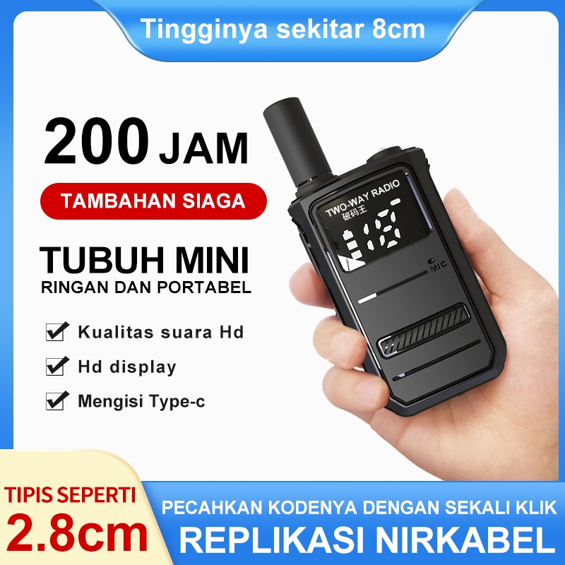 MORQTOLA M8 Walkie Talkie HT Jarak Jauh 10km 10.000 mAh Handy Talkie 2 Unit HT Kualitas Jepang