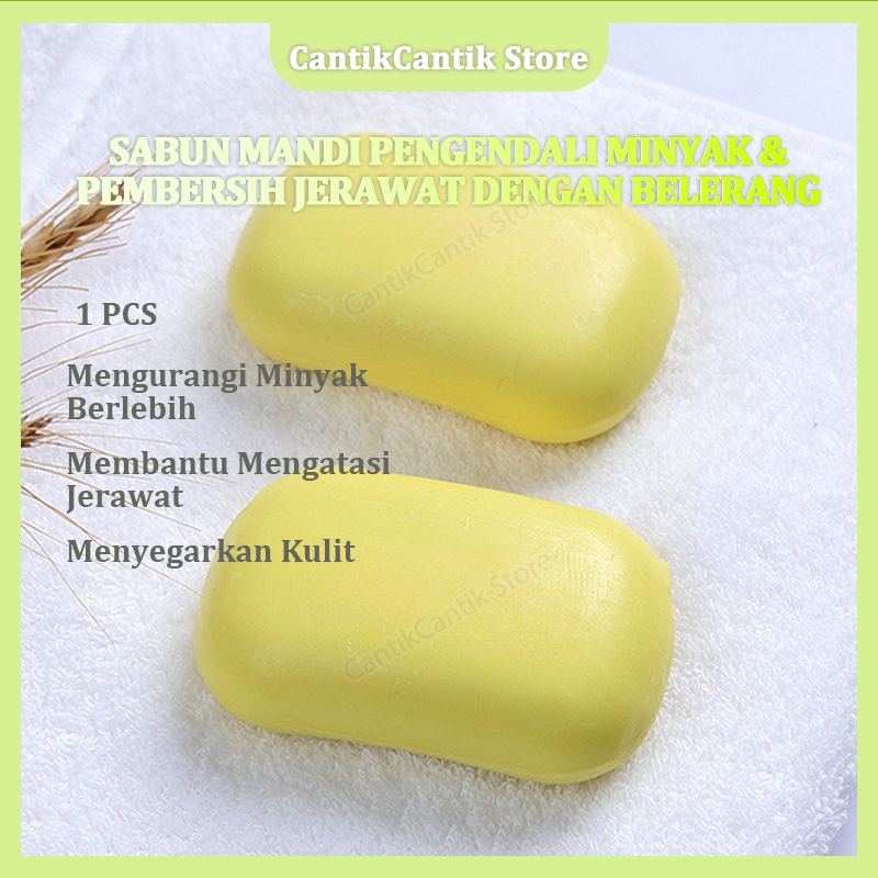Sabun Mandi Sulfur Soap Gatal Punggung Jerawat Kulit Lembut Sabun Mandi Belerang Sabun Gatal
