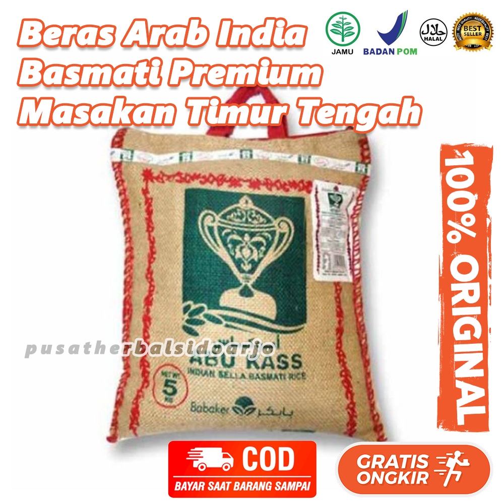 

Beras Basmati Beras Abu Kass Abukass Premium Basmati Rice 5 Kg