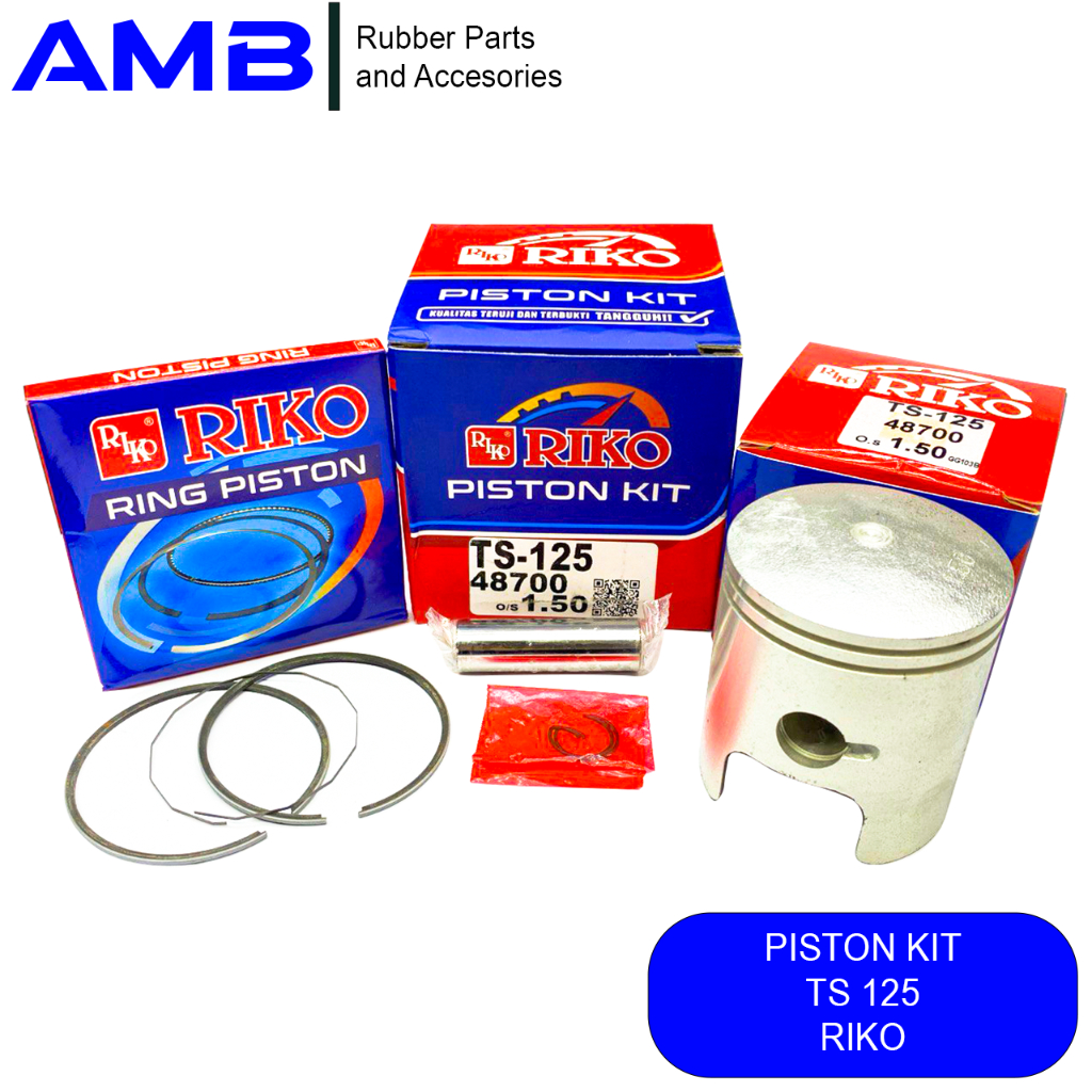 PISTON KIT PAKET SEHER TS125 TS 125 RIKO ORIGINAL