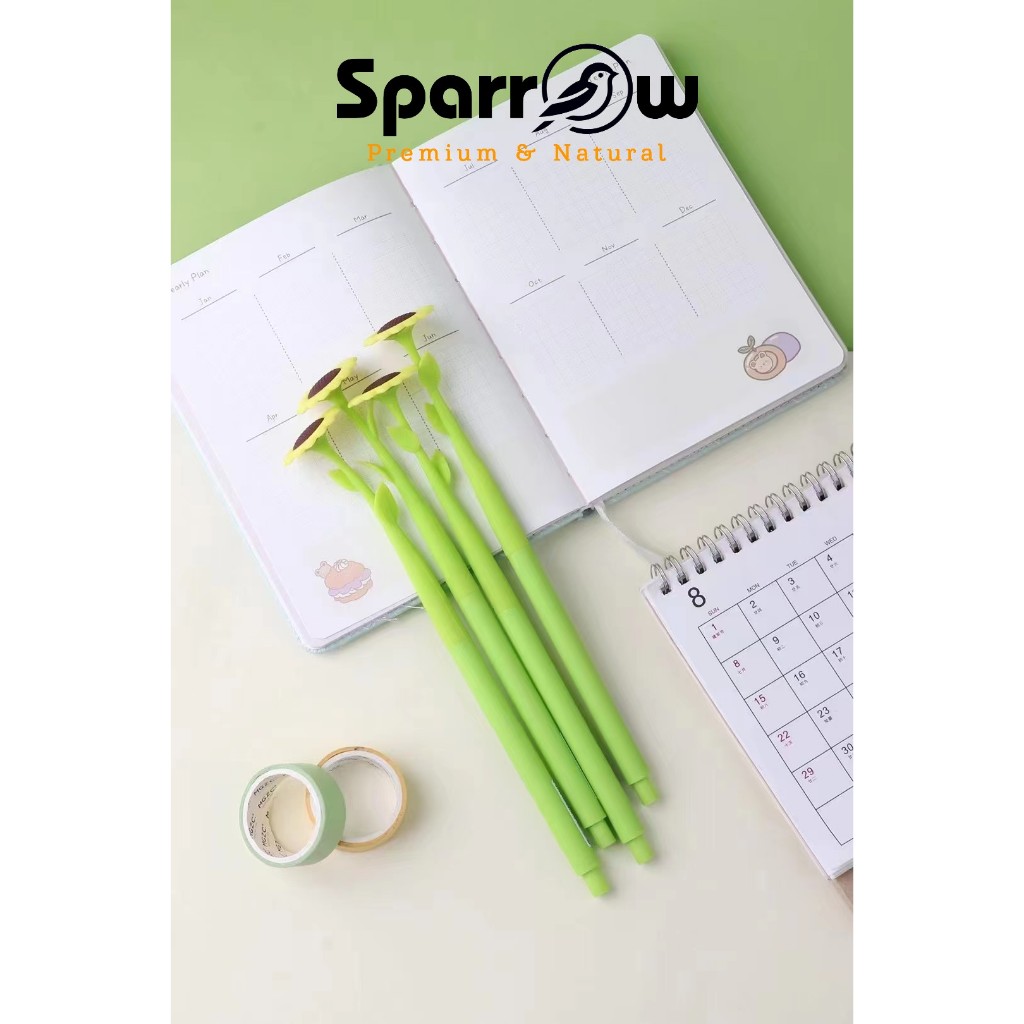 

SPARROW Pen Silikon / Silicone Pen / Pen Karakter Lucu Cantik SUNFLOWER (7761)