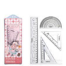 

ATT - Penggaris LENTUR Set 4 Pcs Premium Ruler Mistar Busur Segitiga Dapat Ditekuk Tidak Mudah Patah Lucu