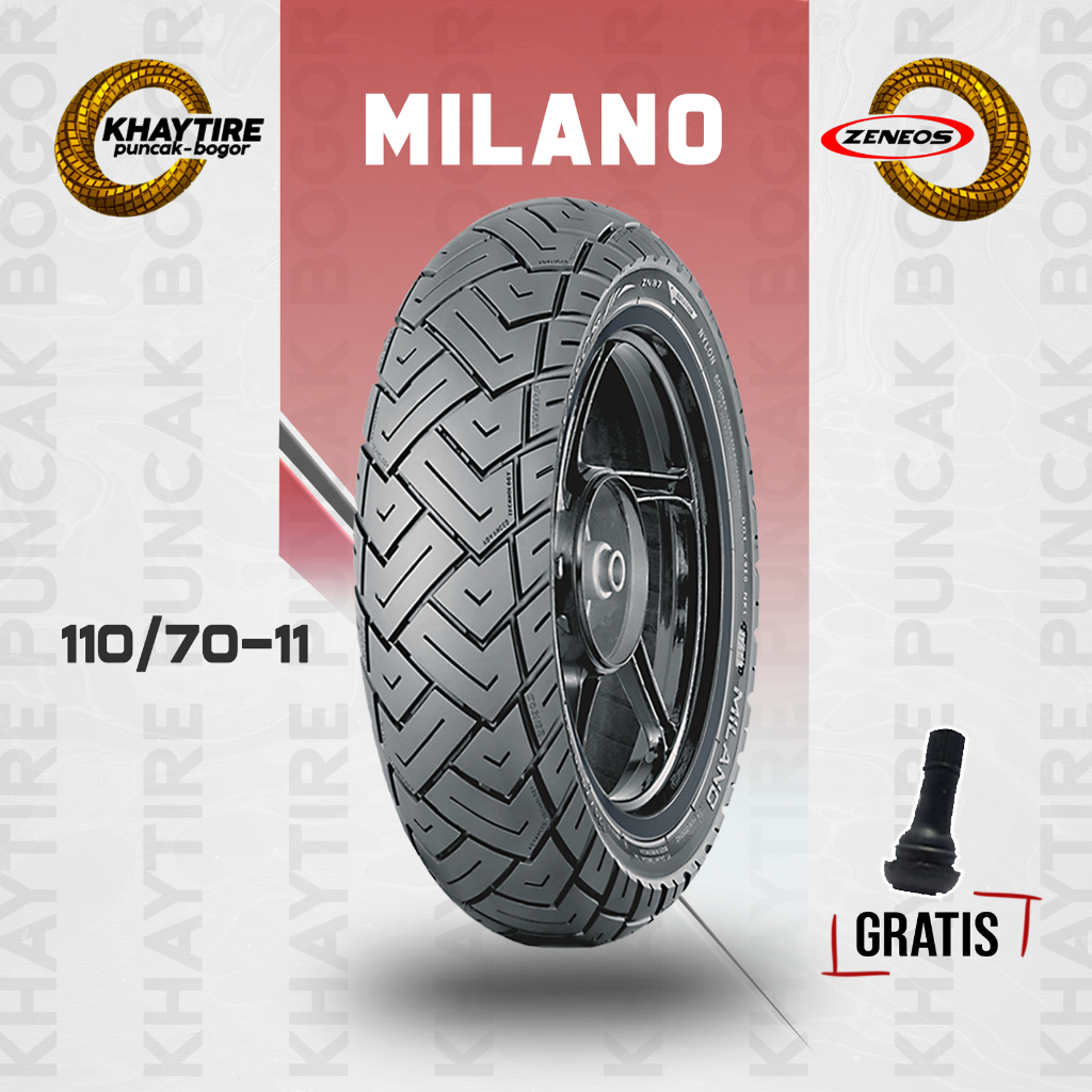 Ban Tubles Motor VESPA MATIC ZENEOS MILANO 110/70 Ring 11