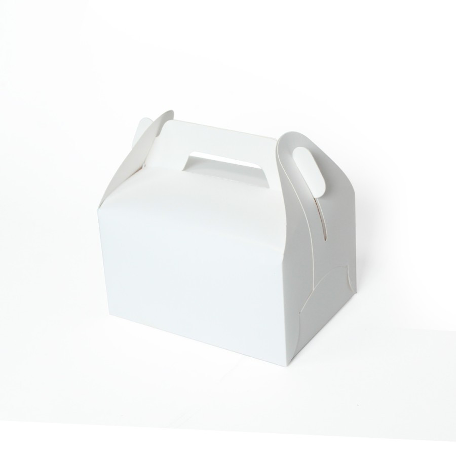 

10 Pcs Gable Box Hampers Kotak Kado Bahan Carton Ivory 250gr Ukuran 17.5x12.5x10 cm