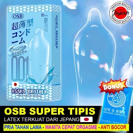 KONDOM 001 SLM - OSB BERGERIGI BERSISIK TERTIPIS - CONDOM DOTTED ULTRATHIN