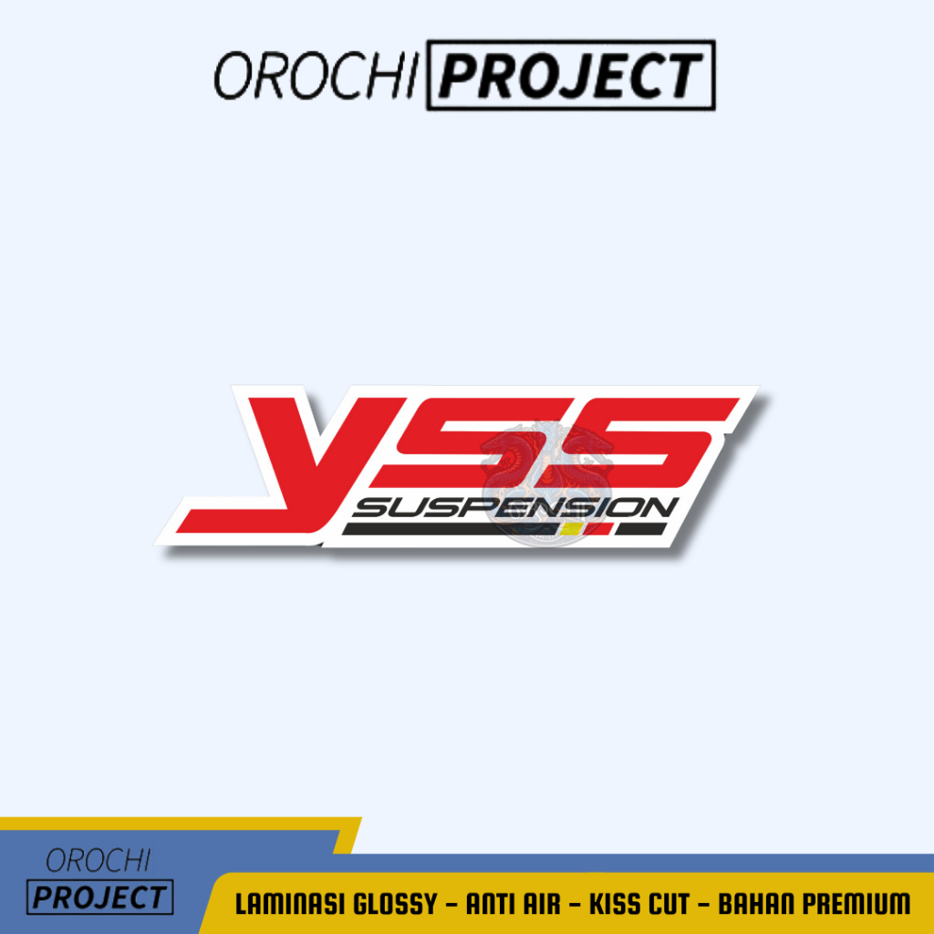 

Sticker Stiker Brand Logo YSS Suspension Vinyl Glossy Anti Air HP Laptop Tumbler Motor Helm