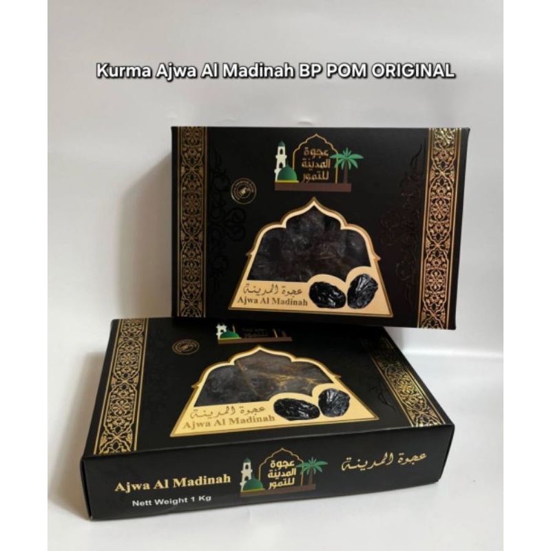 

Kurma Ajwa Al Madinah 1Kg BP POM Original Premium SUPER | Ajwa al Madinah Super Premium