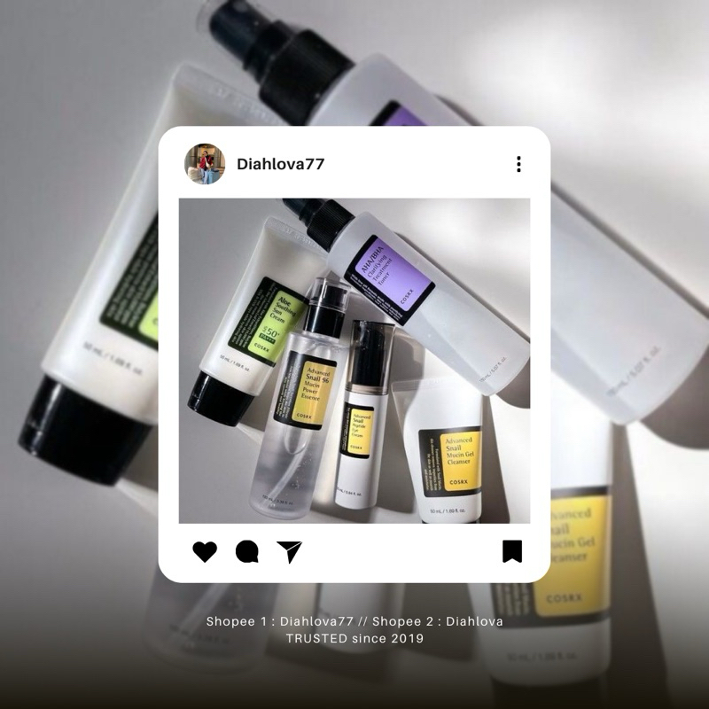 RANGKAIAN PERAWATAN WAJAH - COSRX SKINCARE 1 PAKET LENGKAP