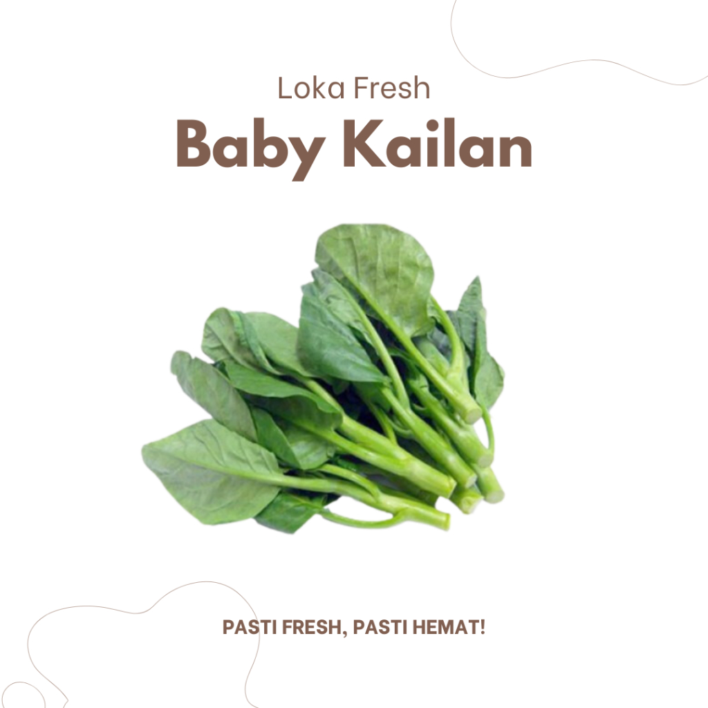 

Baby Kailan Segar Organik 250gram - Loka Fresh