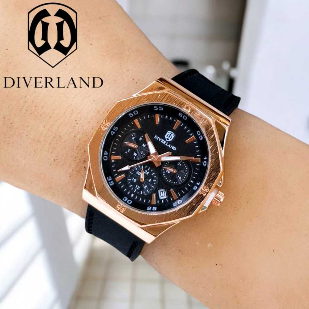 DIVERLAND DD008 JAM TANGAN WANITA RUBBER