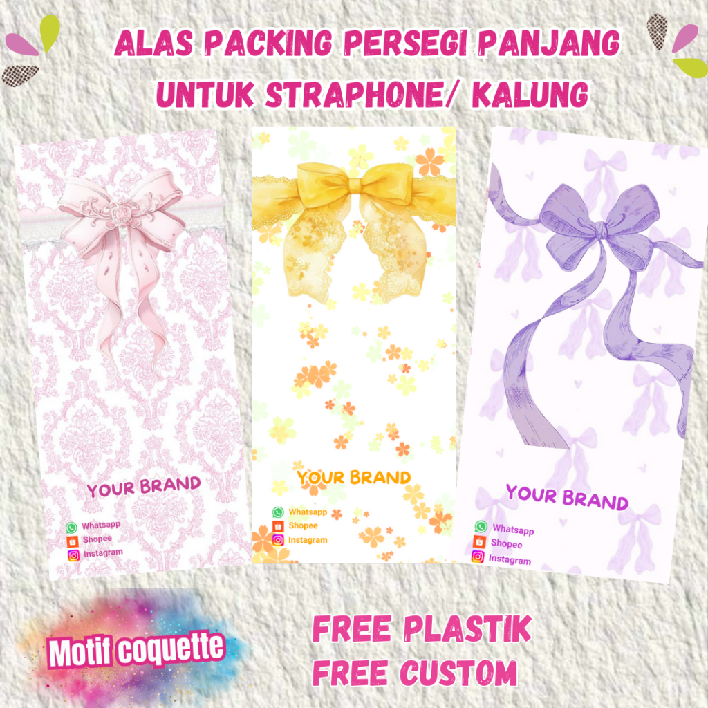 

ALAS PACKING PERSEGI PANJANG UNTUK STRAPPHONE/KALUNG FREE PLASTIK