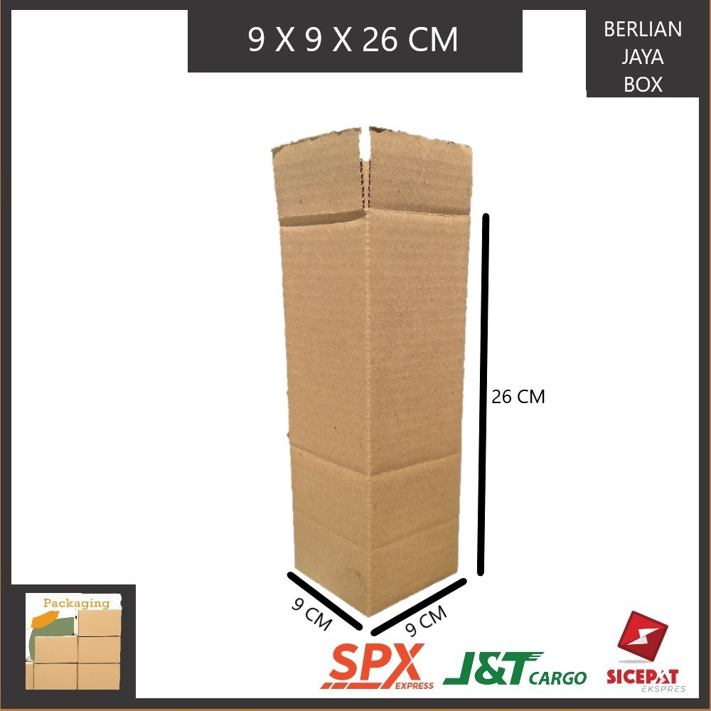 

KARDUS PACKING SINGGLE WALL UKURAN P9xL9xT26