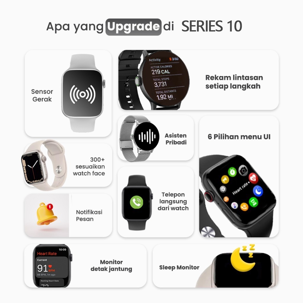 NEW DEALS [COD] Samsung SmartWatch X10 pro max Wanita tahan air Jam Pintar bluetooth olahraga Smart