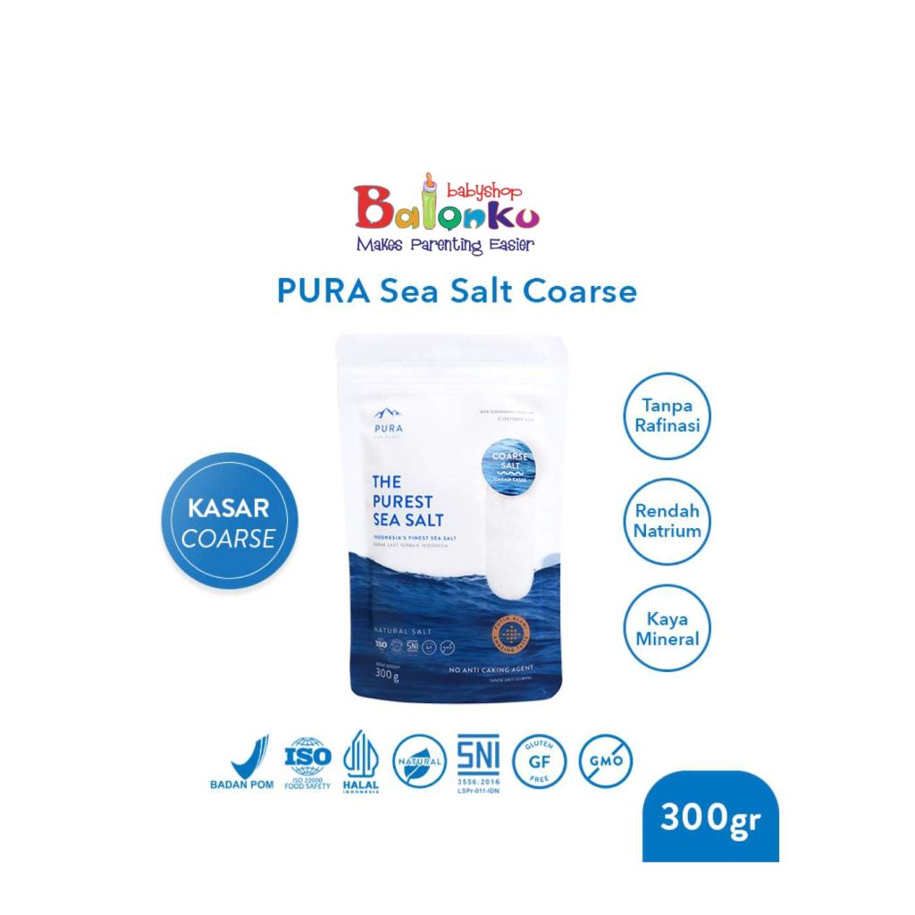 

Pura Purest Sea Salt Coarse Kasar Garam Laut Organik Natural