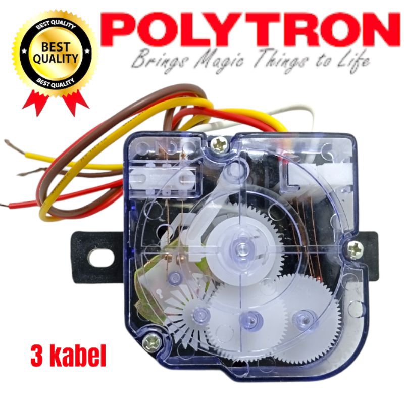 timer wash mesin cuci Polytron PWM7056 timer pencuci mesin cuci Polytron 2 tabung