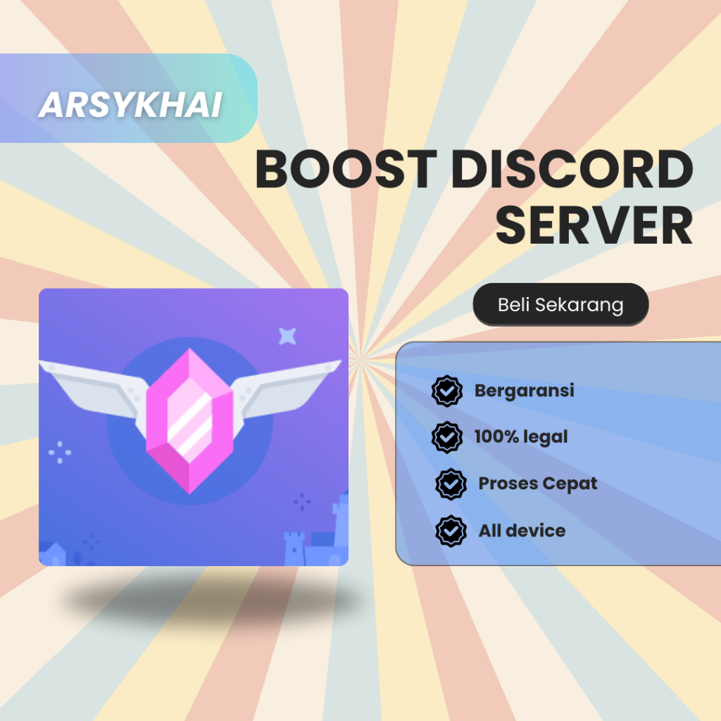 arsy - JASA BOOST DISCORD SERVER UNTUK 1 & 3 BULAN FULL GARANSI