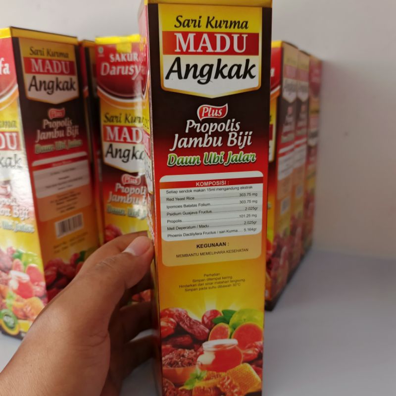 

Sari Kurma Madu Angkak Plus Jambu Biji (100k Dapat 3 Botol)