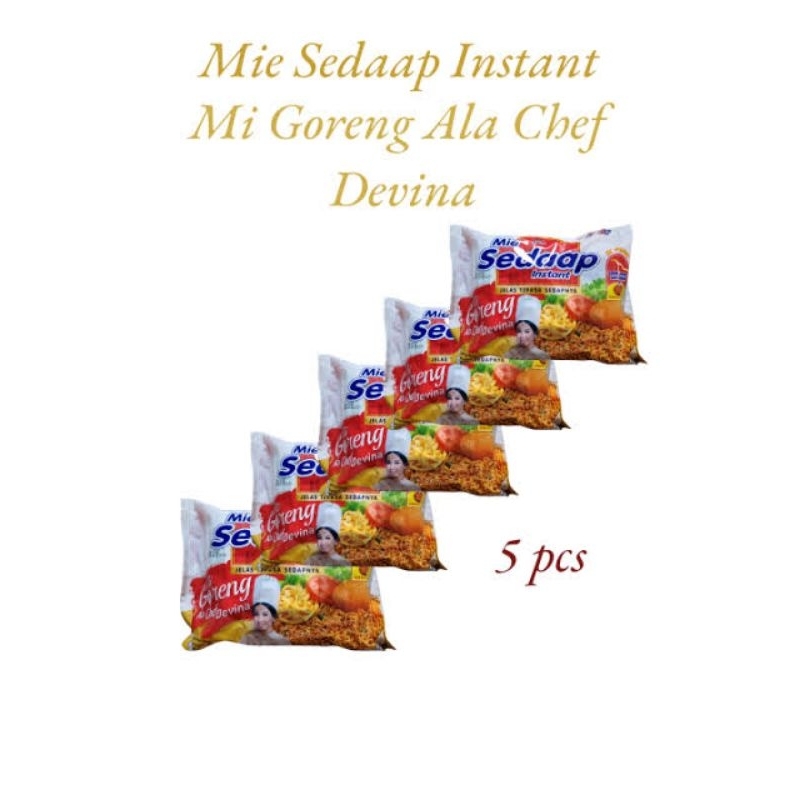 

mie Sedap Instan mi goreng Ala chef devina 5pcs