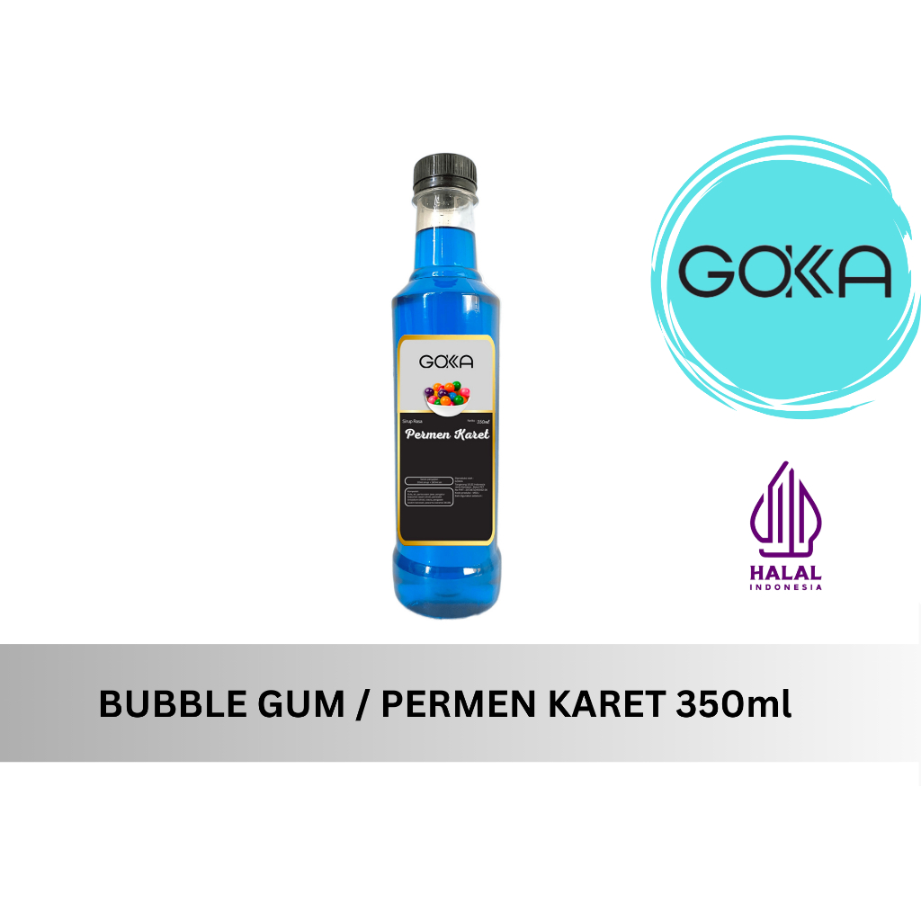 

GOKKA Sirup Minuman Rasa Bubble Gum 350ml Syrup