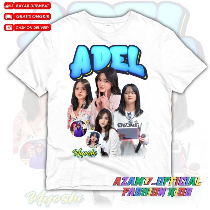 (BISA COD) KAOS BAJU ANAK JKT48 ADEL FREE NAMA / KAOS TSHIRT ANAK ADEL MEMBER JKT 48 ADEL MY OSHI