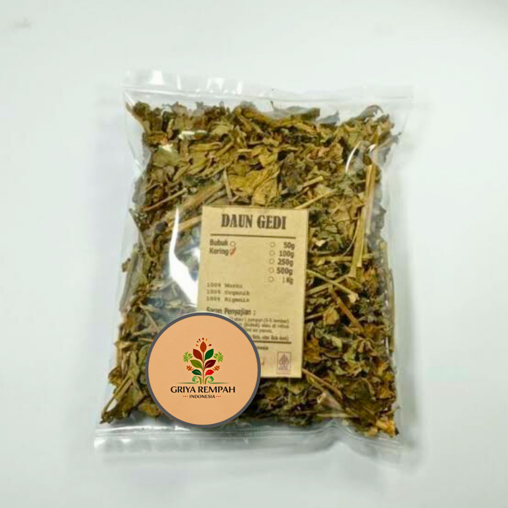 

DAUN GEDI KERING 50 GRAM Ramuan Rempah Herbal Pepaya Jepang Alami Jamu Tradisional untuk Kesehatan dan Vitalitas Tubuh Simplisia Abelmoschus manihot
