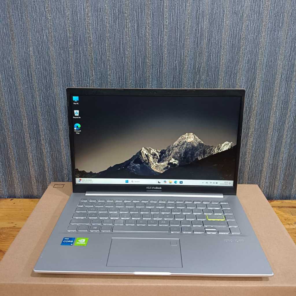 Asus Vivobook 14 X421EQY, Core i5-1135G7, Ram 8/256Gb, #DualVga, #acklight, Slim, Lengkap, Rose Gold