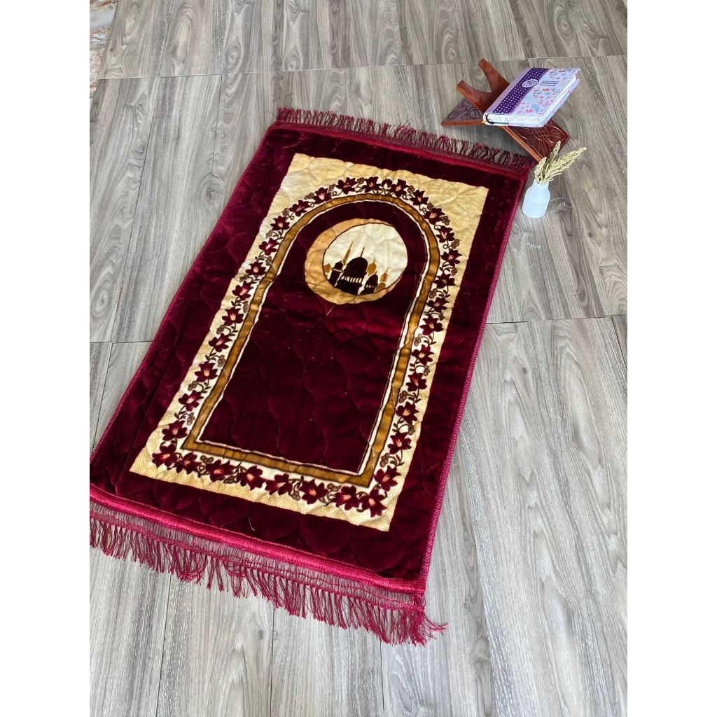 Sajadah Busa TURKI Premium tebal Rumbai Afgani anti slip