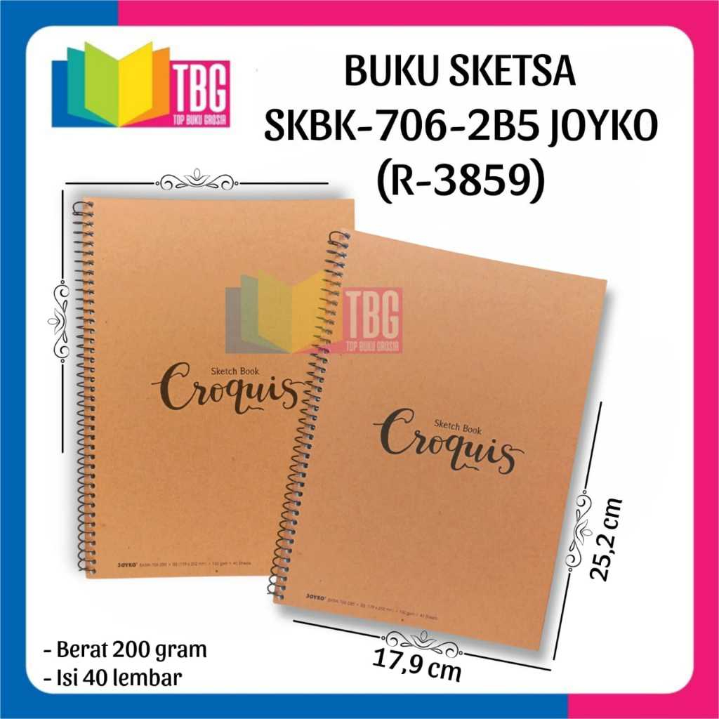 

1 PCS BUKU SKETSA SKBK-706-2B5 JOYKO / BUKU SKETSA (R-3859)