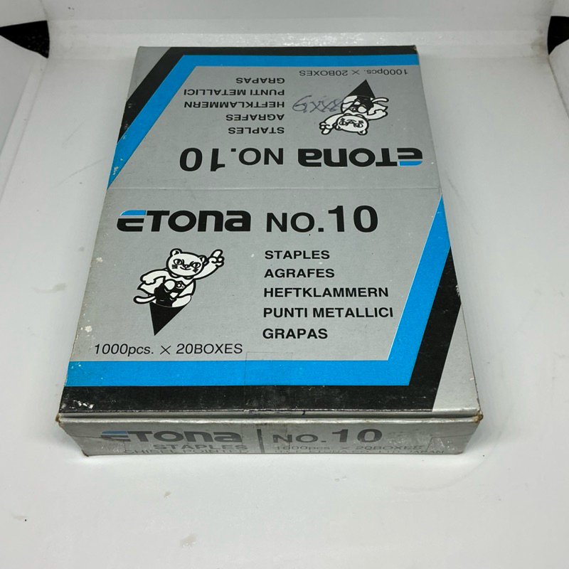 

Isi Staples Etona No.10 (1 pack) Isian Anak Stapler 20 Kotak