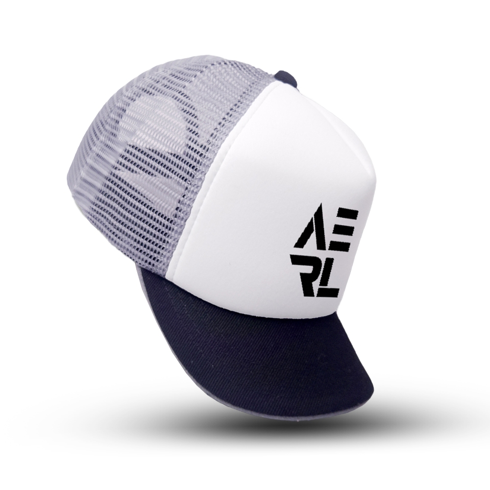 Aerial Topi Jaring Lidah Pendek, Topi Trucker Pria, Topi Jaring Wanita, Unisex, Topi Bisbol, Visor 5