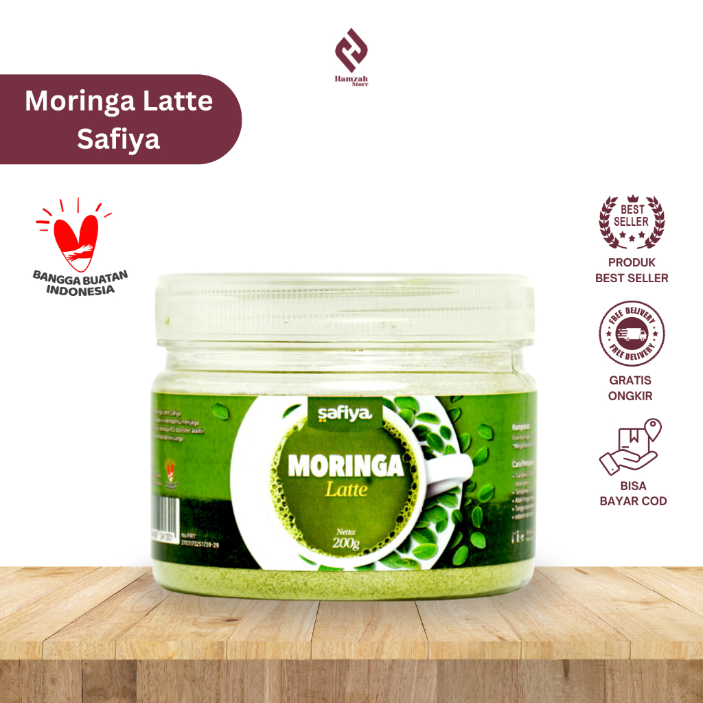 

Moringa Latte 200 gr Minuman Bubuk Daun Kelor Premium Safiya