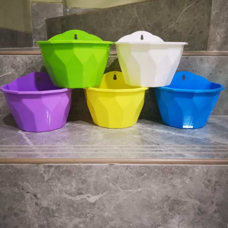 Isi 5 Pot Bunga Tanaman Dinding NKT Diamond warna