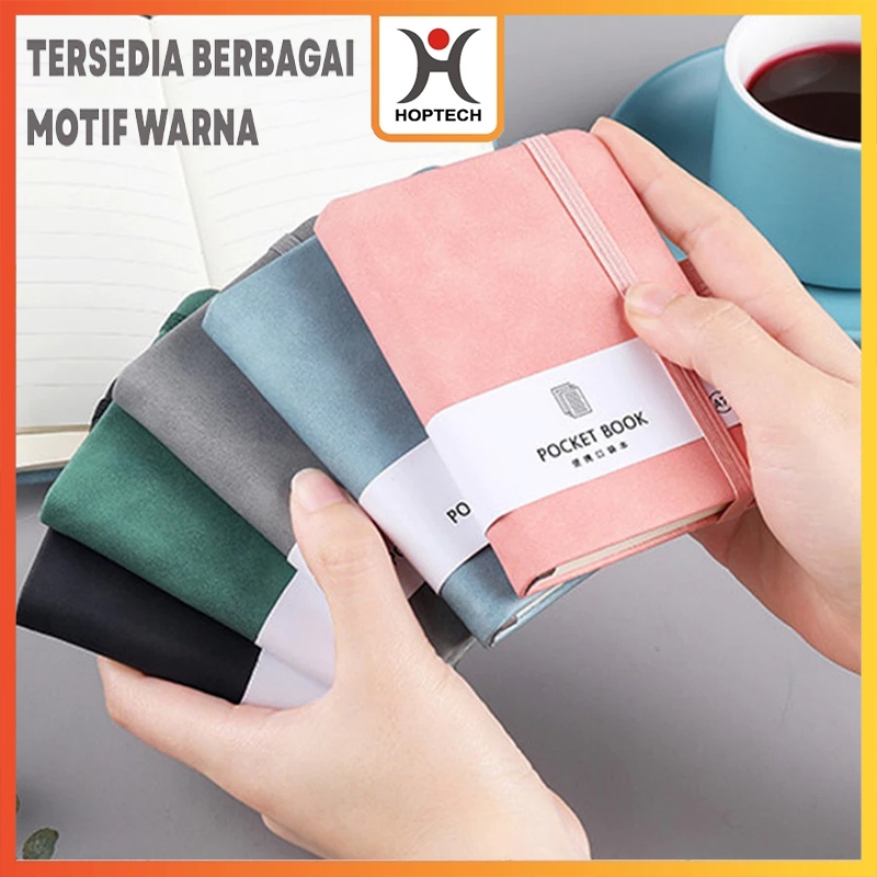 

Hoptech - Notebook A5/A6/A7 Pocket Buku Diary Kecil Pertemuan Scrapbook Mini 100 Lembar