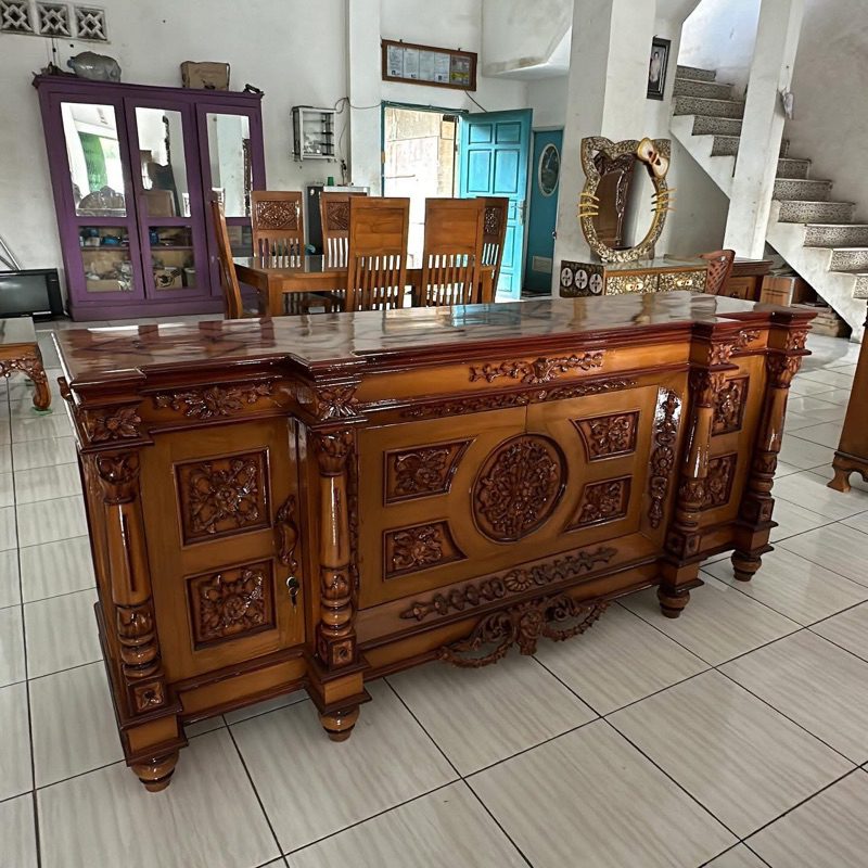 Bufet Nusantara Jati Grade A/Bufet Minimalis grade A/Bufet Hias