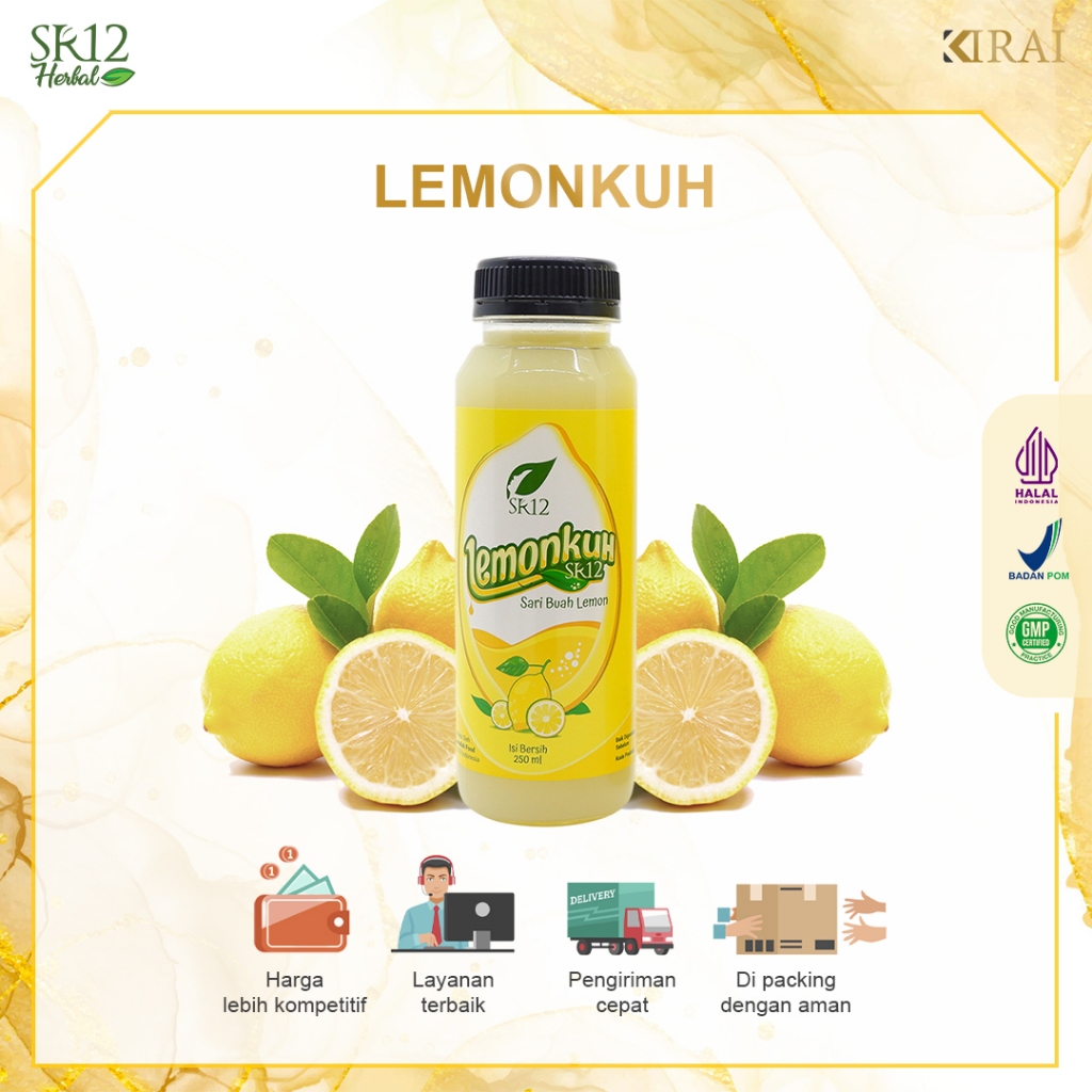 

Lemonkuh SR12 99,96% Sari Alami Buah Lemon | Kaya Vitamin C | Detox Tubuh | Cara Diet Sehat