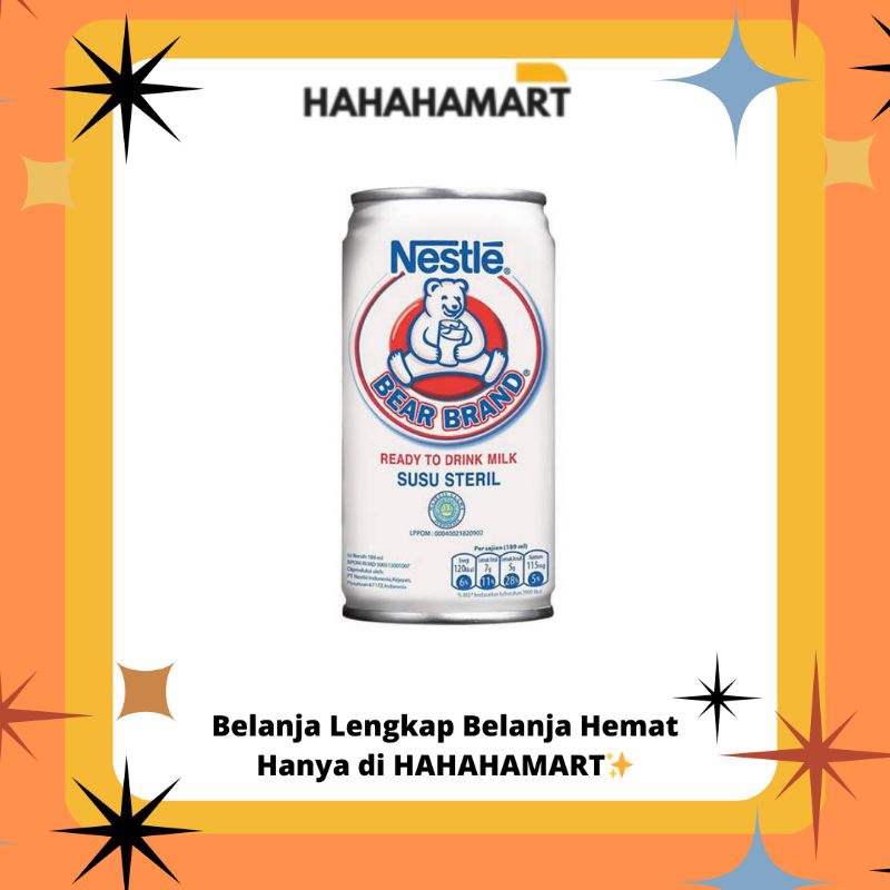 

Bear Brand 189ml Susu Steril Harga Paket Isi 4 Pcs