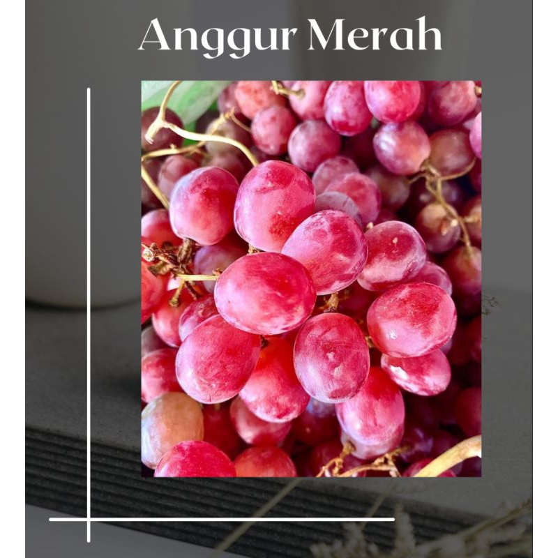 buah anggur merah segar dan fresh 1kg