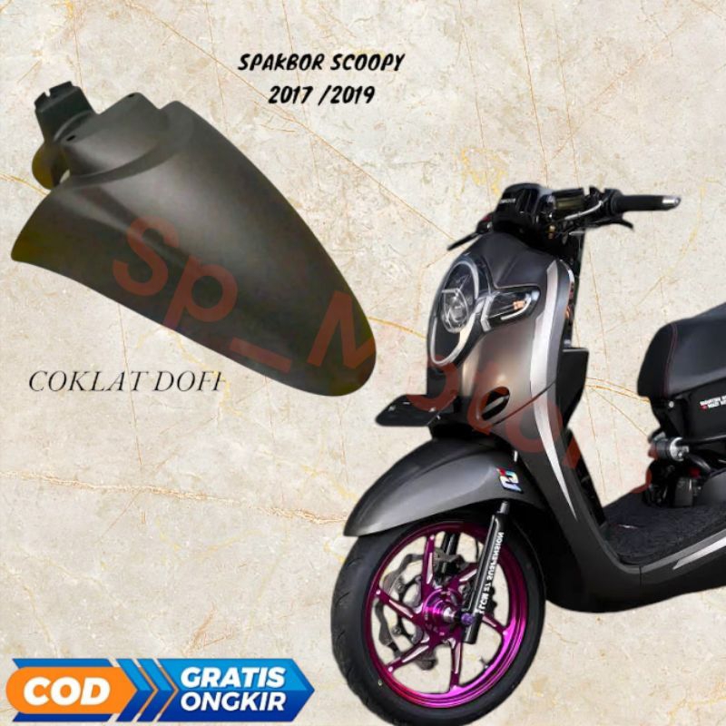 [ PROMO ]Spakbor depan Honda Scoopy esp new k93 ban donat tahun 2017-2020