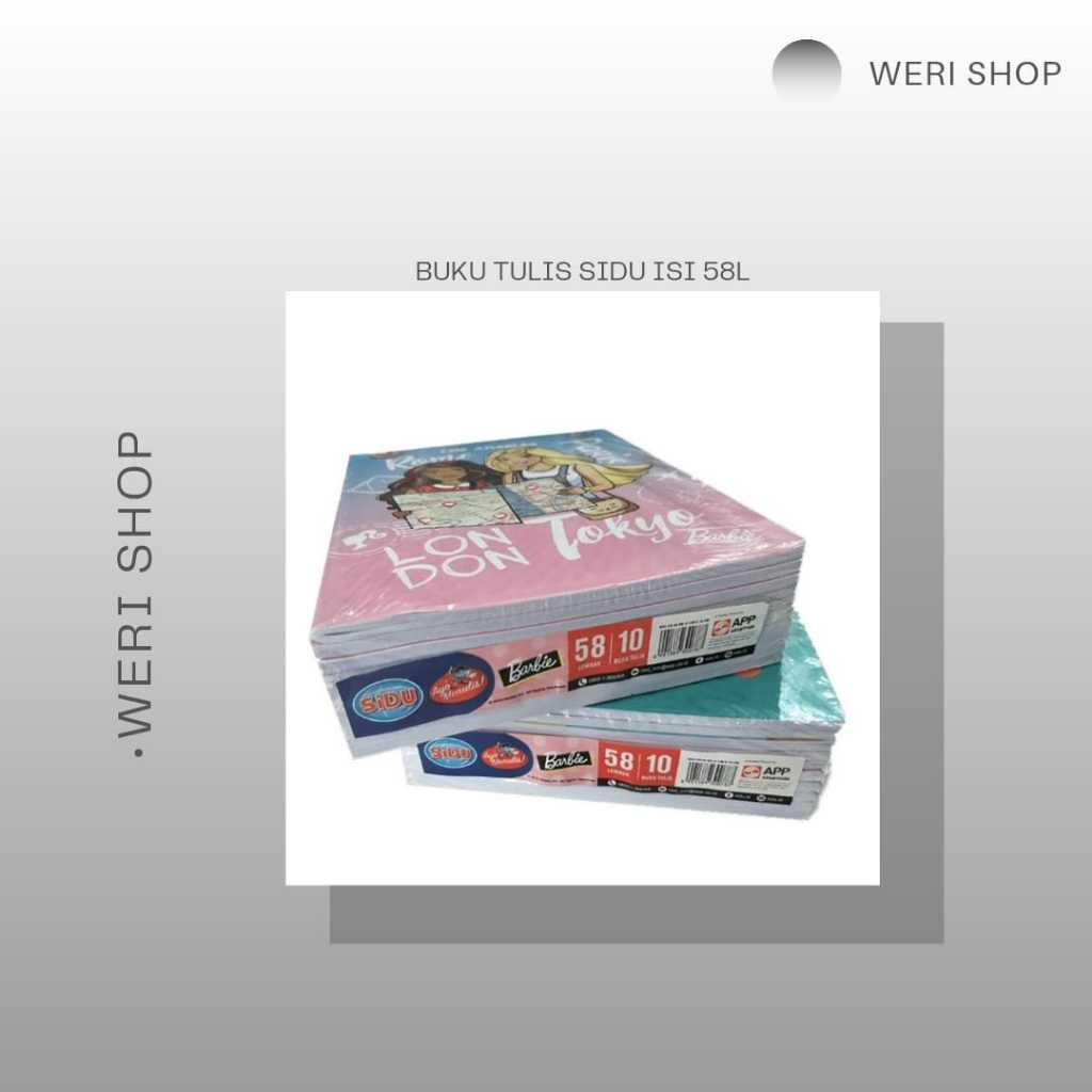 

BUKU TULIS SIDU 58 LEMBAR / BUKU TULIS SINAR DUNIA 58 LEMBAR /BUKU TULIS MURAH 58 LEMBAR (1 PAK ISI 10PCS)