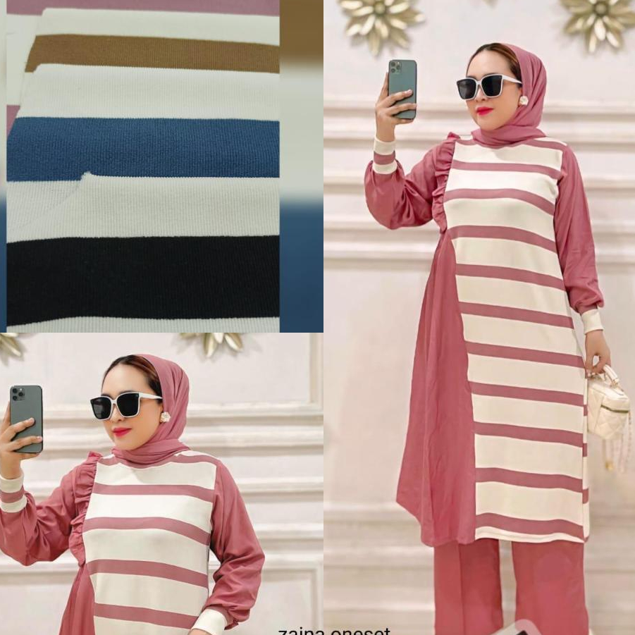 SETELAN WANITA ZIHAN // ONESET ZIHAN //SETCEL SALUR// SALUR